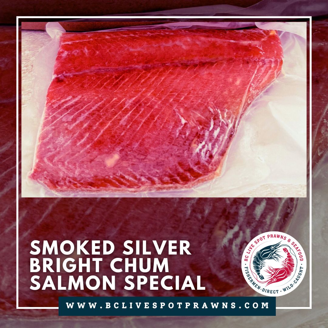 Smoked Silver Bright Chum Salmon Fillets