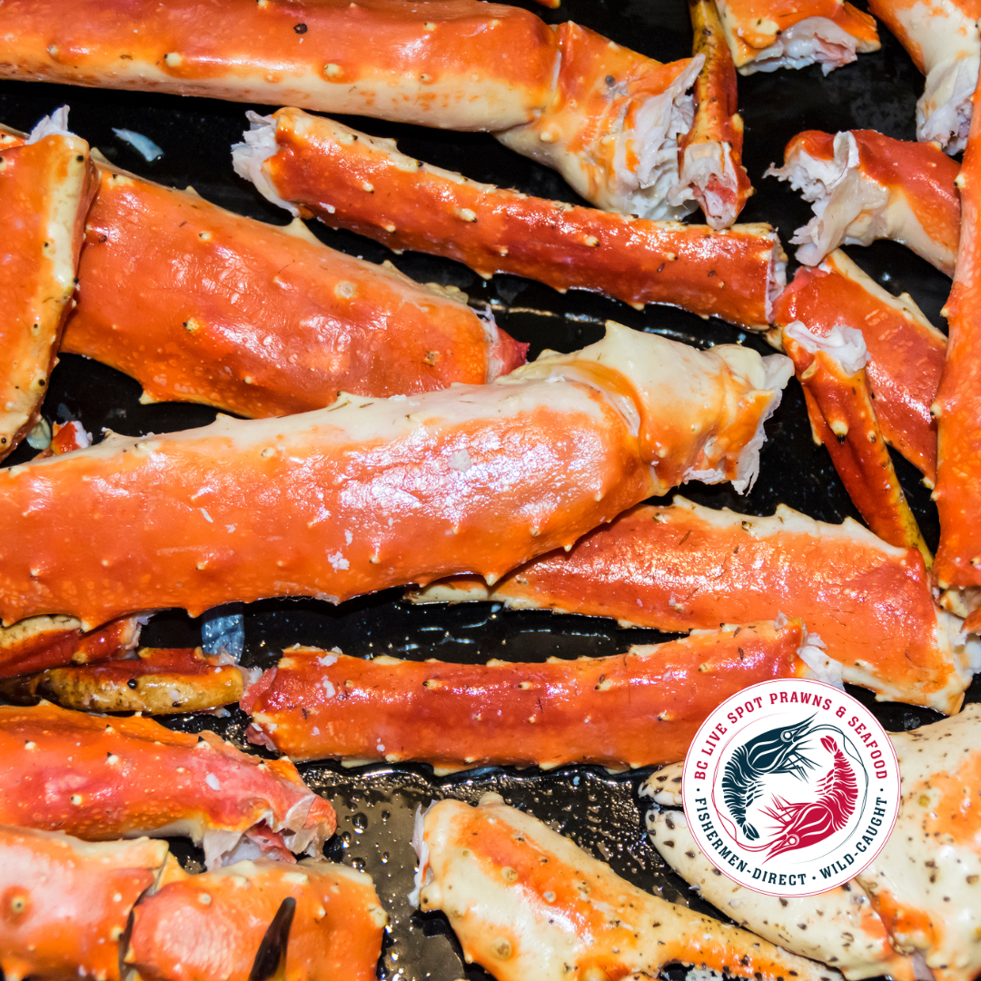 PRE-ORDER 2024 Alaskan Red King Crab Legs/Claws (Frozen, Cooked) - BC Live Spot Prawns & Seafood
