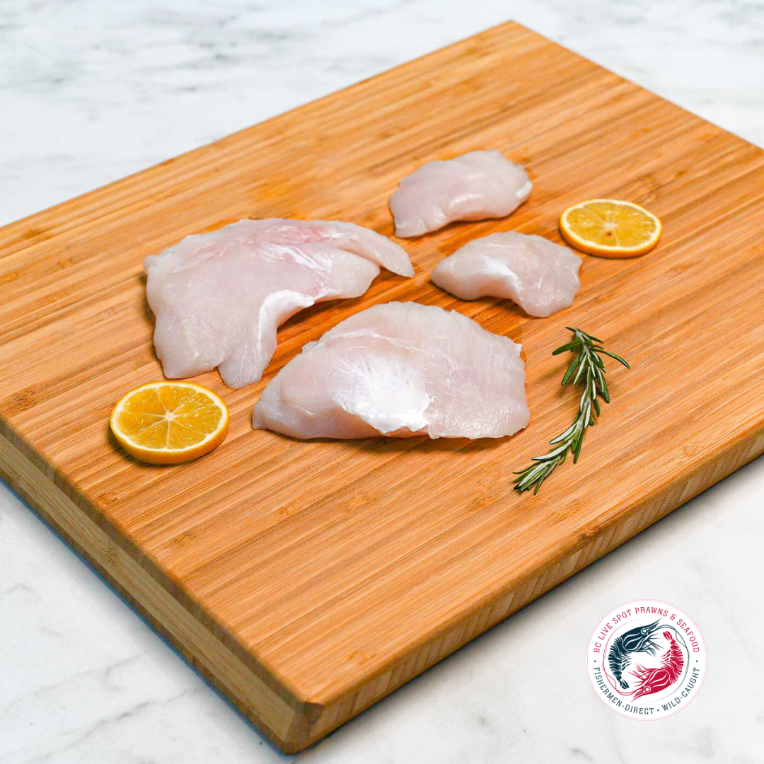 Wild Halibut Cheeks (Frozen) - BC Live Spot Prawns & Seafood