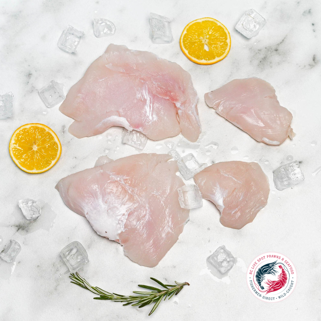 Wild Halibut Cheeks (Frozen) - BC Live Spot Prawns & Seafood