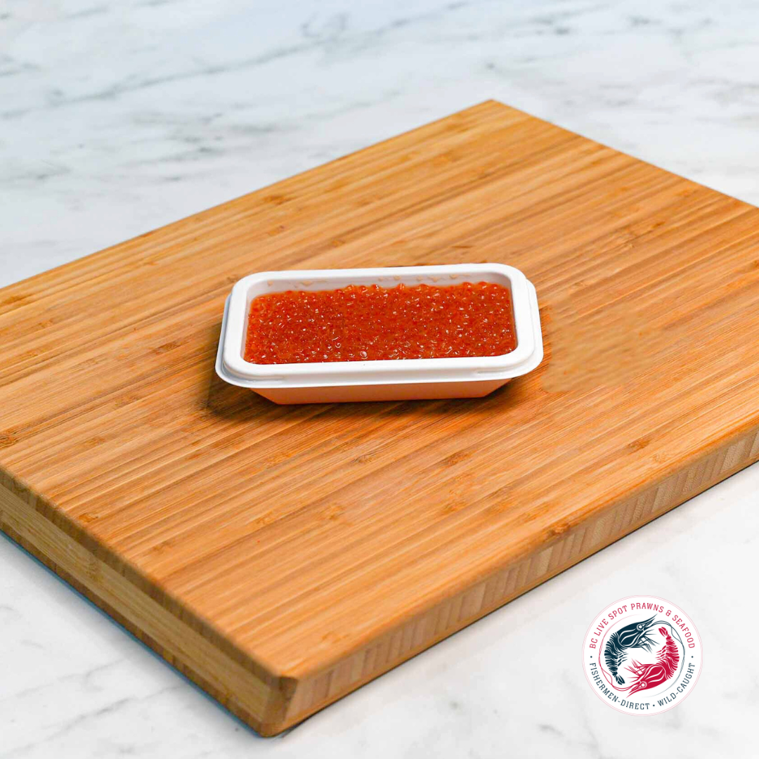 Salmon Caviar (Ikura) - BC Live Spot Prawns & Seafood