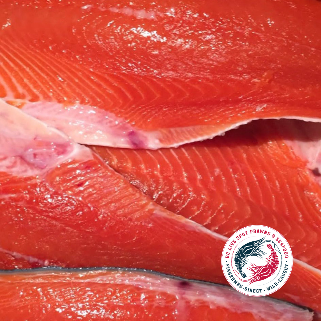 Wild Sockeye Salmon (Fillets, Fresh) - BC Live Spot Prawns & Seafood