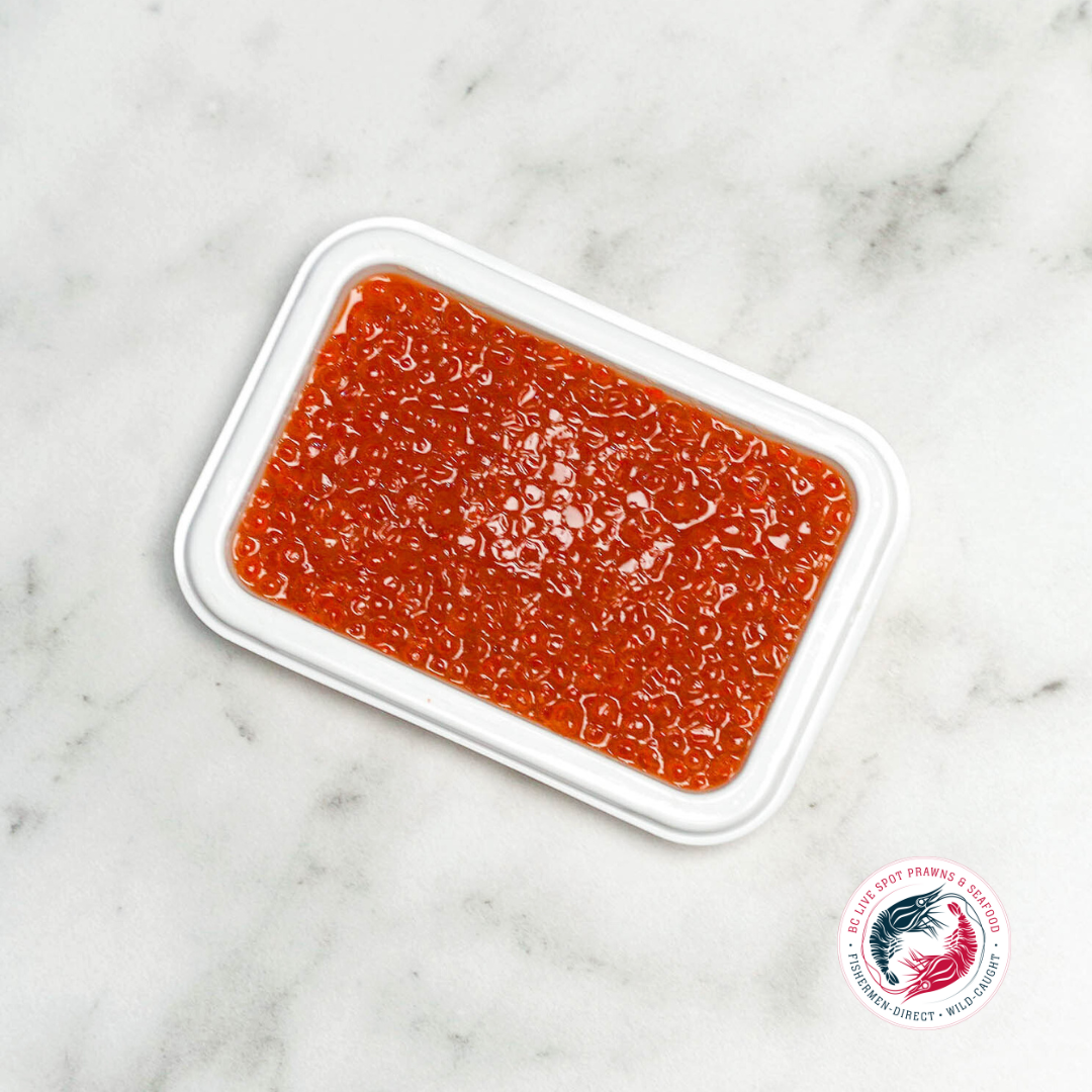 Salmon Caviar (Ikura) - BC Live Spot Prawns & Seafood