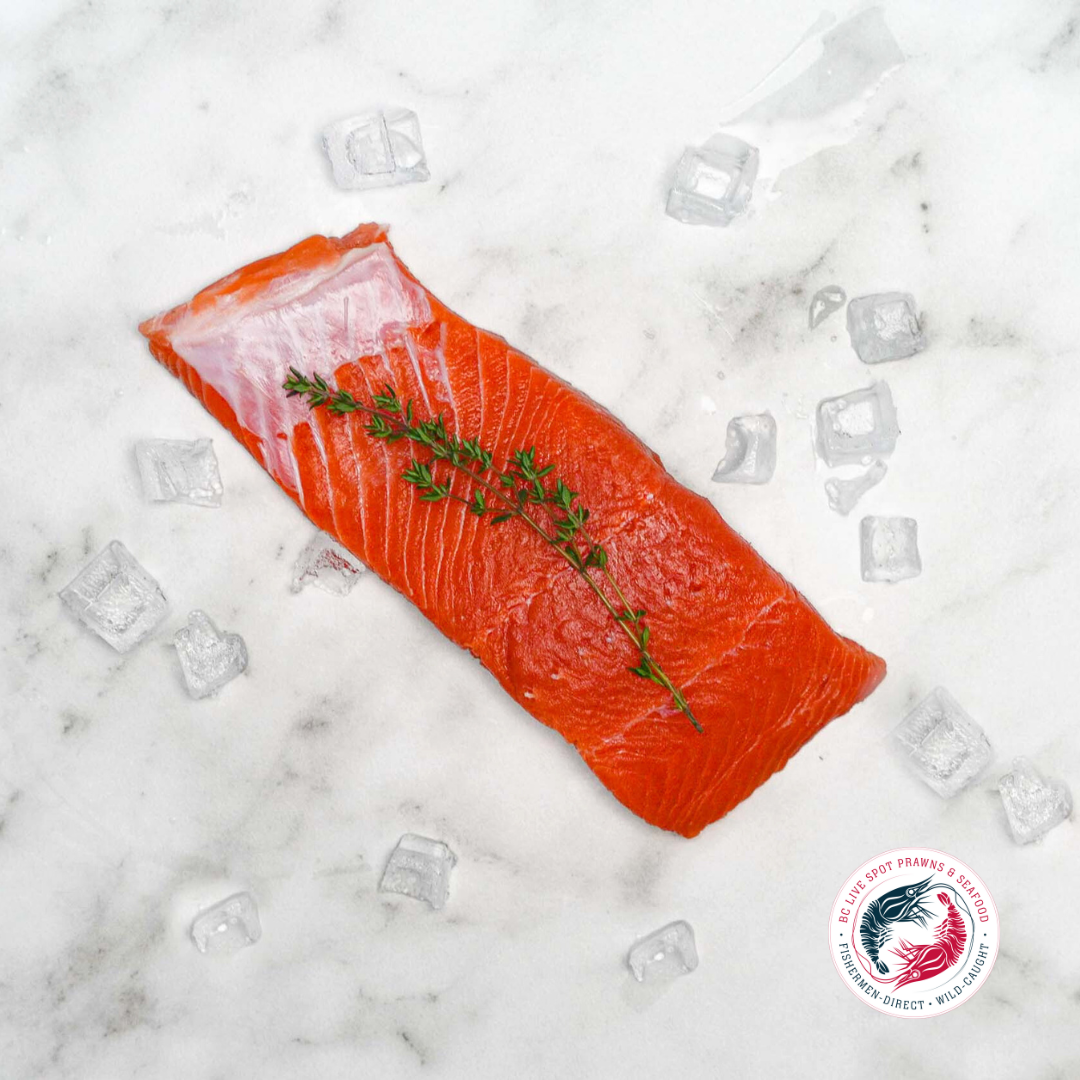 Wild Spring Salmon (Frozen) - BC Live Spot Prawns & Seafood