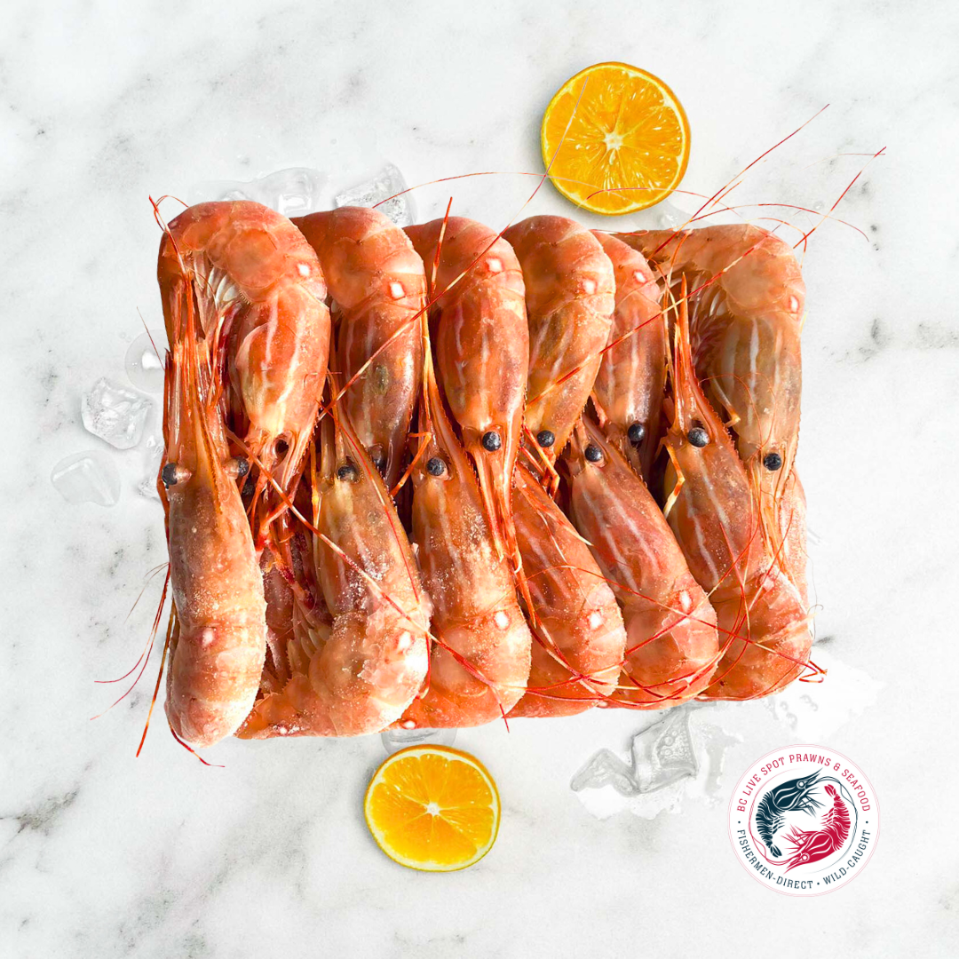 Whole Frozen Spot Prawns (Sashimi-Grade)
