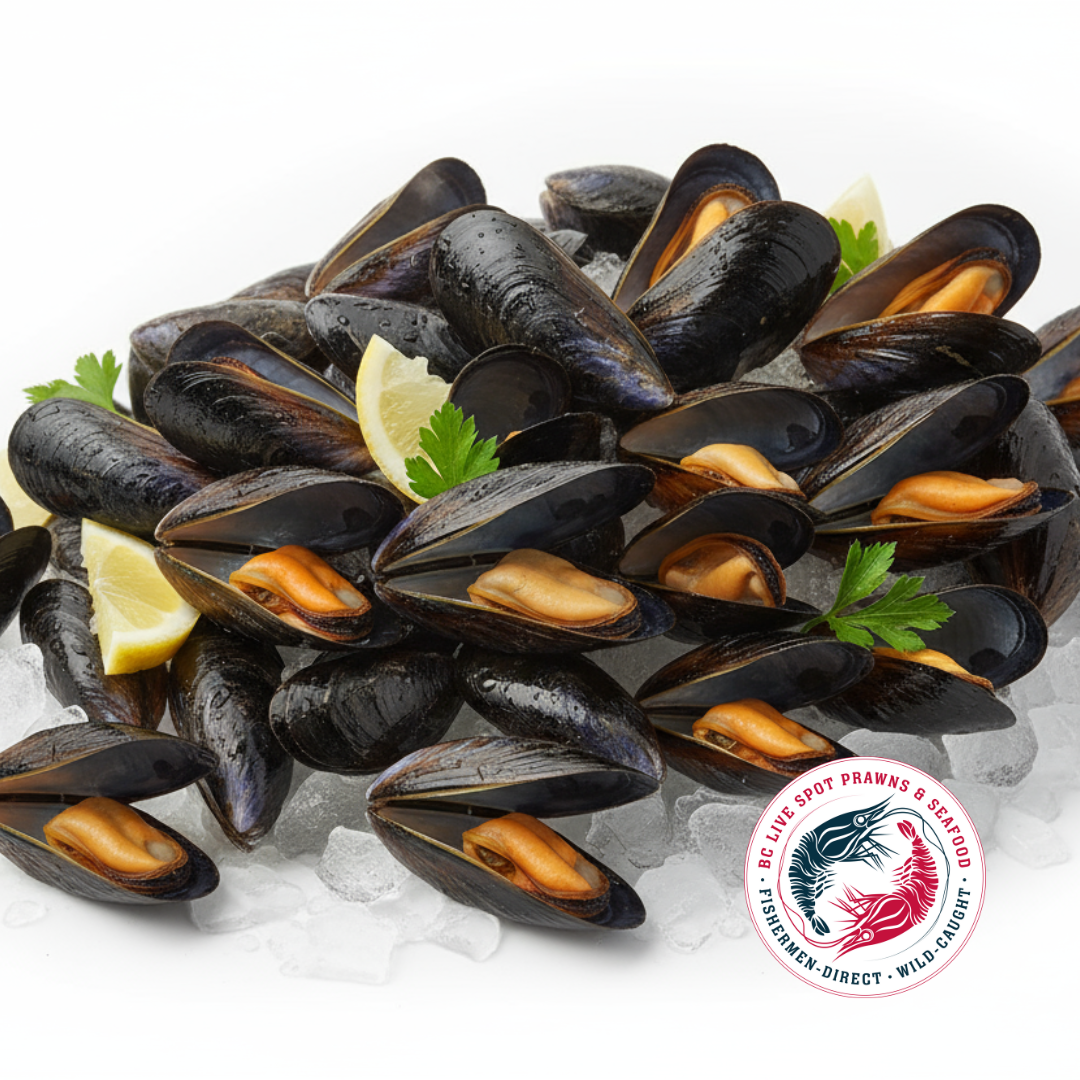Salt Spring Mussels (Live - Fresh)
