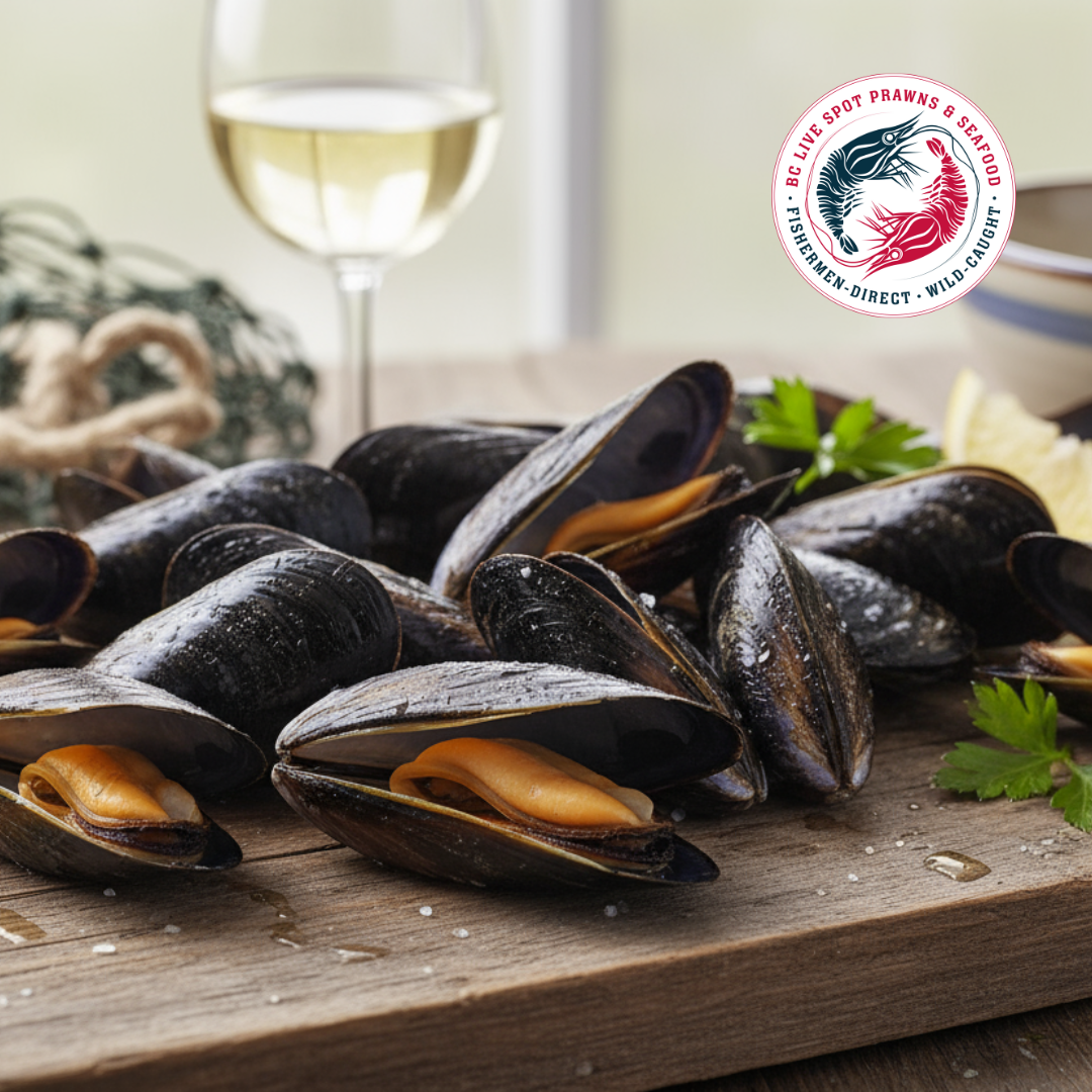 Salt Spring Mussels (Live - Fresh)
