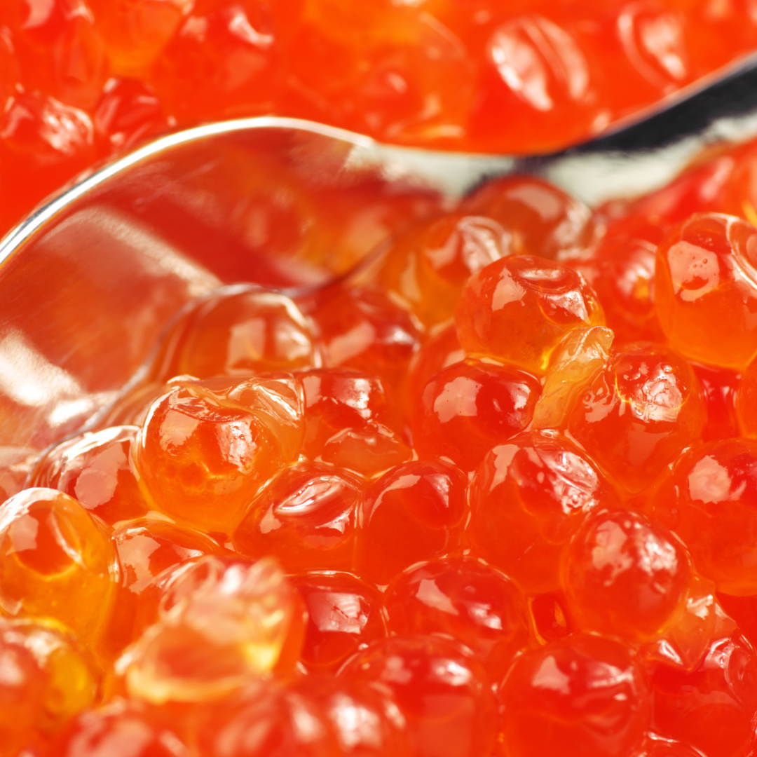 Red Caviar (Ikura) - Coho Salmon - BC Live Spot Prawns & Seafood