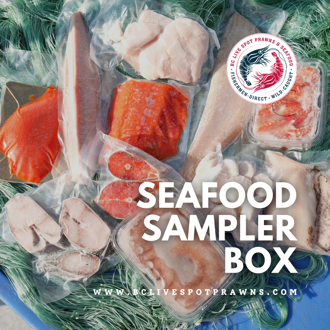 Seafood Sampler Boxes  Buy BC Live Spot Prawns & Seafood