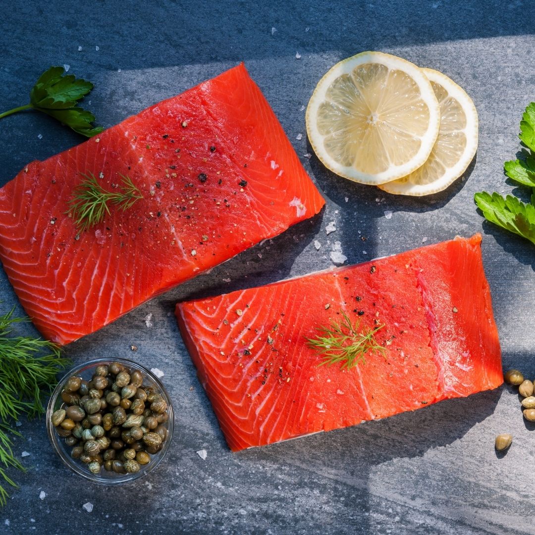 Buy Seafood: Wild Sockeye Salmon @ BC Live Spot Prawns & Seafood