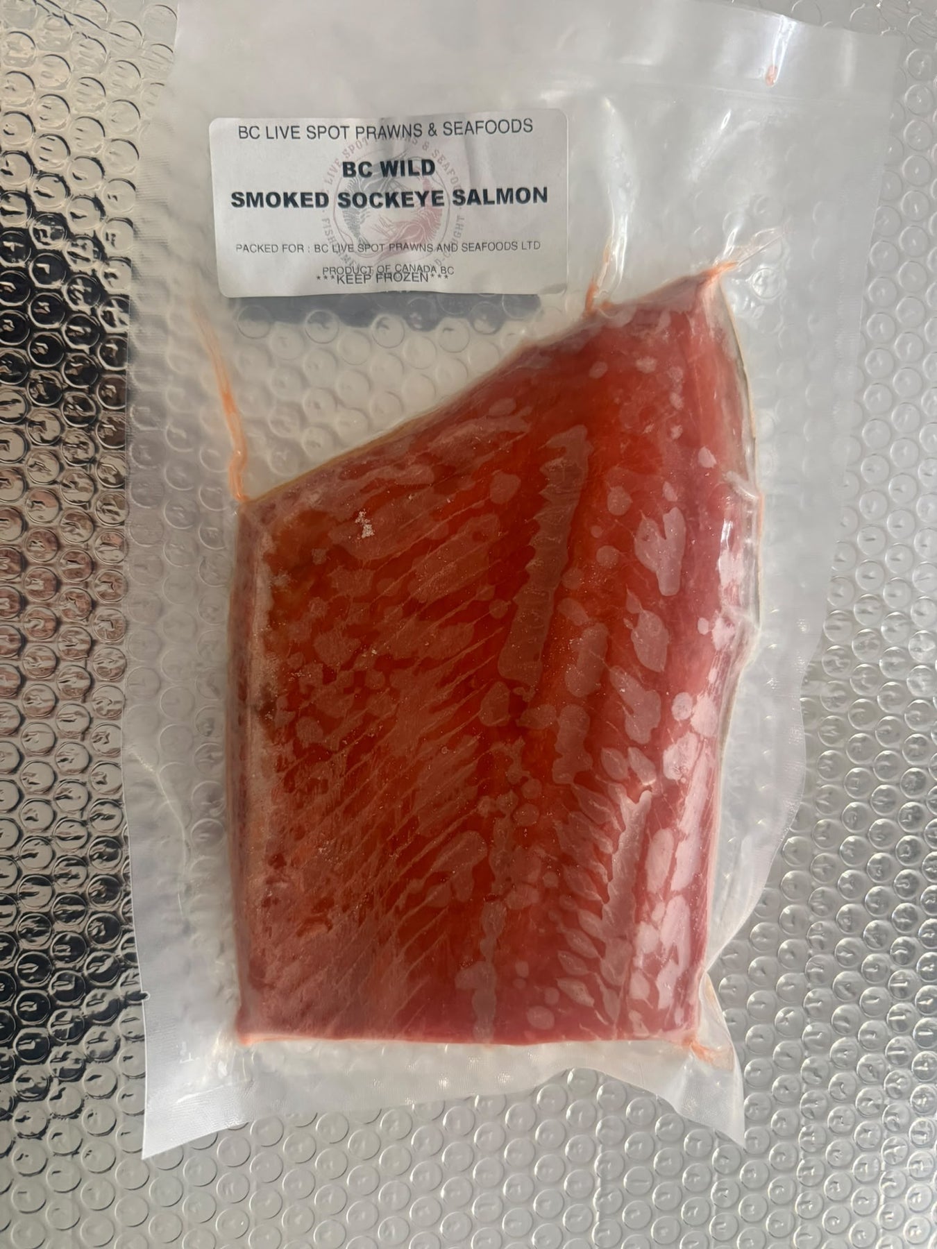 Frozen Medium-Smoked Wild Sockeye Salmon Fillets