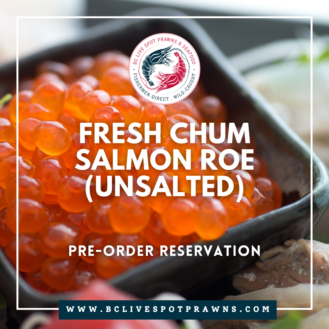 Buy Fresh BC Wild Chum Salmon Roe Online | Seafood Pickup & Delivery Canada